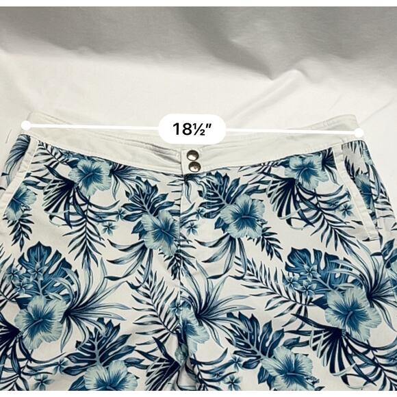 AussieBum Tropical Floral Blue White Board Shorts Swim Trunks Men's Size XL - Picture 6 of 8